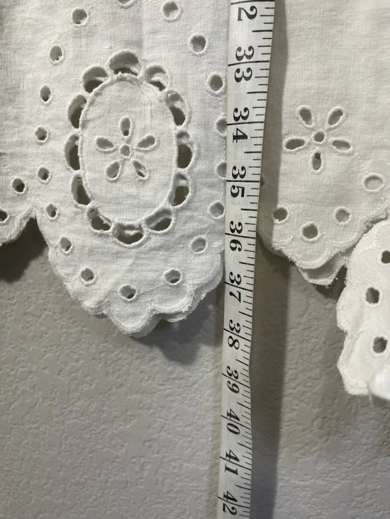 Madewell NWT Eyelet Embroidered Maxi Skirt Size 6 in Salt - Picture 15 of 16